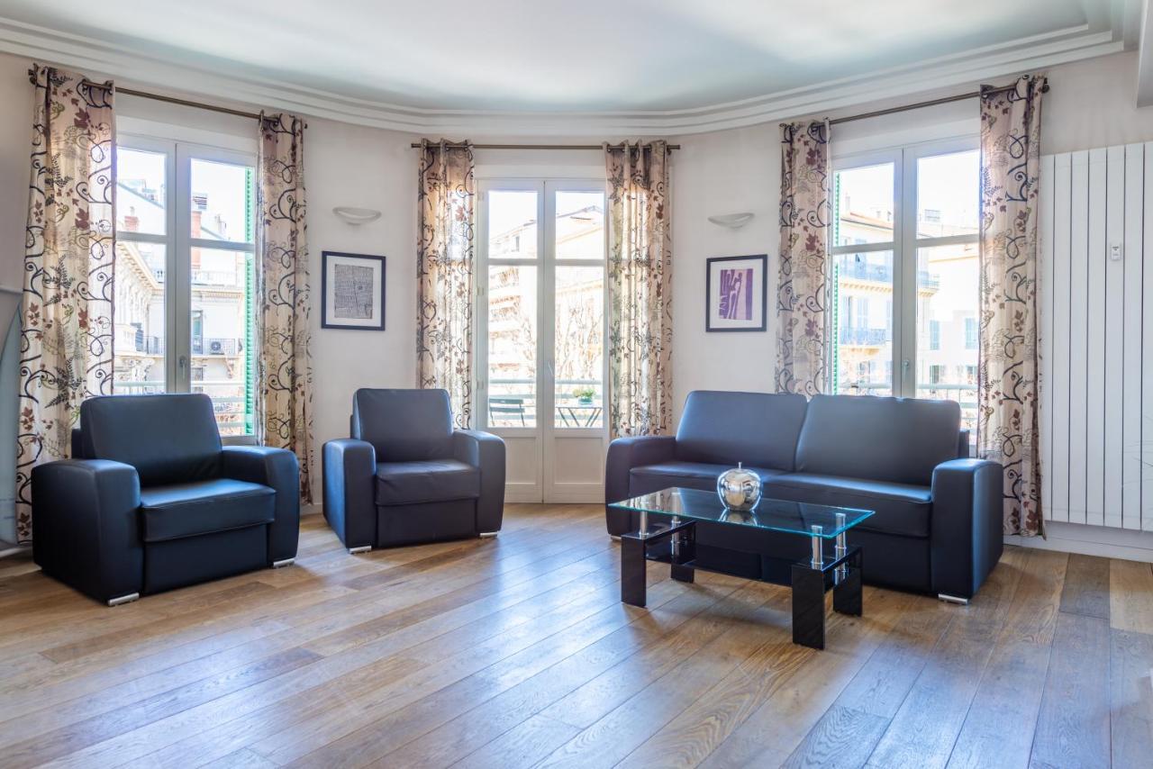 Ferienwohnung Victor Hugo - Modern And Sunny, Terrace, 2 Baths Nizza Exterior foto